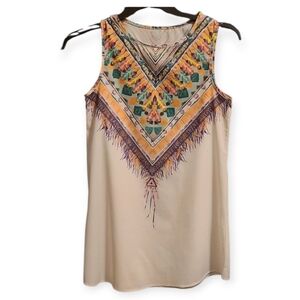 Chic Multicolor Sleeveless Tank Top